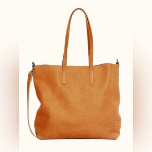 ABLE | Abera Crossbody Tote Elegant Tan Leather Bag